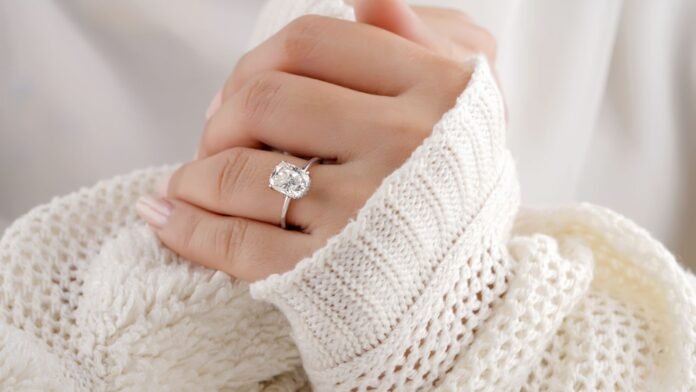 WJJ 0.15 CT 9K Solitaire Diamond Ring: A Timeless Classic